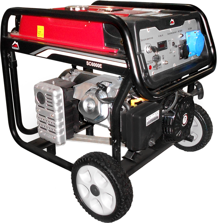 Генератор бензиновий VULKAN 1 фаза (220В), 5кВт, (SC6000E)